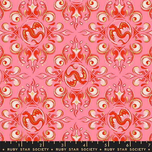Moda Fireglow RS2136 12M Dark Ruby Dragon Emblems By The Yard