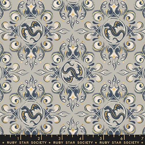 Moda Fireglow RS2136 13M Oyster Dragon Emblems By The Yard