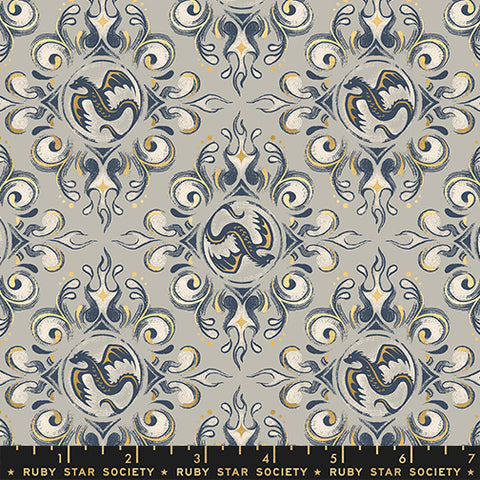 Moda Fireglow RS2136 13M Oyster Dragon Emblems By The Yard