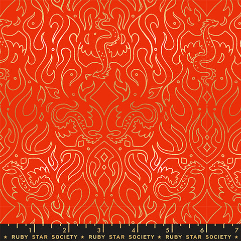 Moda Fireglow RS2137 12M Dark Ruby Metallic Scribe By The Yard