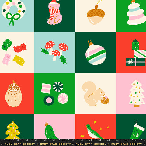 Moda Merry Happy RS3105 11 Lollipop Merry Happy 35" PANEL By The PANEL (Not Strictly By The Yard)