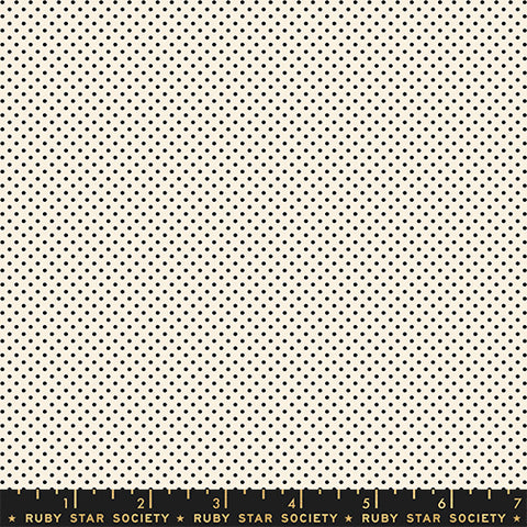Moda 1 800 Calico RS4102 20 Black On Natural Mini Dot By The Yard