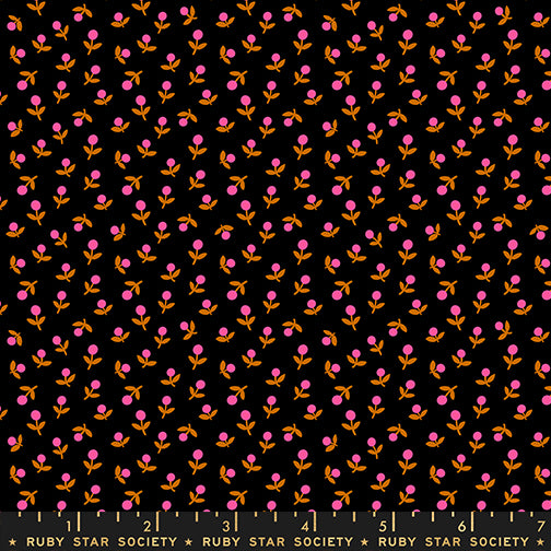 Moda 1 800 Calico RS4103 29 Black Ditsy Sprout By The Yard