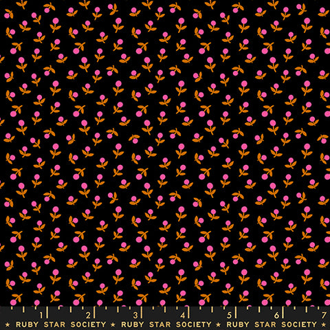 Moda 1 800 Calico RS4103 29 Black Ditsy Sprout By The Yard