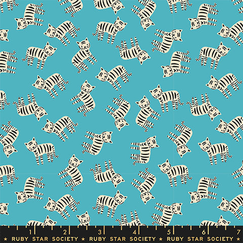 Moda 1 800 Calico RS4166 14 Wave Meow By The Yard