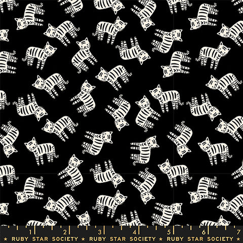 Moda 1 800 Calico RS4166 15 Black Meow By The Yard