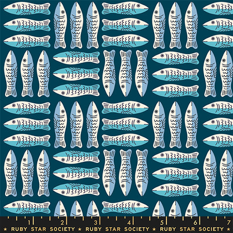 Moda 1 800 Calico RS4168 15 Galaxy Little Sardines By The Yard