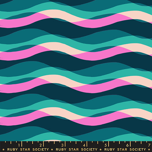 Moda Ruby Star Society Poolside Too RS5198 15 Peacock Waves By The Yard