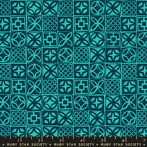 Moda Ruby Star Society Poolside Too RS5201 16 Peacock Tiles By The Yard