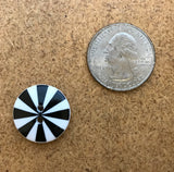 Kaffe Fassett  - Dill Buttons - RADIATE BLACK/WHITE - 20mm