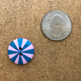 Kaffe Fassett  - Dill Buttons - RADIATE PINK/BLUE - 20mm