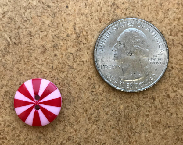 Kaffe Fassett  - Dill Buttons - RADIATE PINK/RED - 15mm