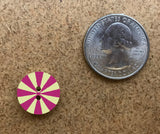 Kaffe Fassett  - Dill Buttons - RADIATE YELLOW/PINK - 15mm