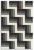Matt's Moda Pre-cut 24 Block Rail Fence Quilt Kit - 1 800 Calico - Black/Cream