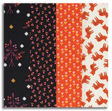 Matt's Moda Pre-cut 24 Block Rail Fence Quilt Kit - 1 800 Calico - Black/Warm Red