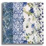 In The Beginning Pre-Cut 24 Block Rail Fence Quilt Kit - Sanctuary - Blue