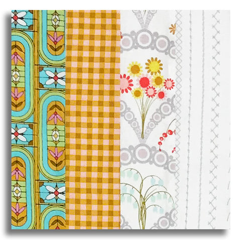 Matt's Andover Pre-Cut 24 Block Rail Fence Quilt Kit - Jinny - Aqua