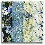 In The Beginning Pre-Cut 24 Block Rail Fence Quilt Kit - Sanctuary - Green
