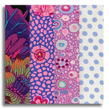 Free Spirit Kaffe Fasset Pre-Cut 24 Block Rail Fence Quilt Kit - Lilac