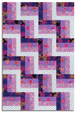 Free Spirit Kaffe Fasset Pre-Cut 24 Block Rail Fence Quilt Kit - Lilac