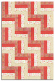Matt's Moda Pre-cut 24 Block Rail Fence Quilt Kit - 1 800 Calico - Pink