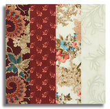 Henry Glass Philomena Pre-Cut 24 Block Rail Fence Quilt Kit - Red