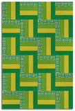 Matt's Moda Pre-cut 24 Block Rail Fence Quilt Kit - 1 800 Calico - Verdant