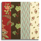 Andover Pre-Cut 24 Block Rail Fence Quilt Kit - Jingle Bell