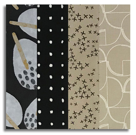 Moda Pre-cut 24 Block Rail Fence Quilt Kit - Mira