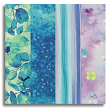 Timeless Treasures Pre-Cut 24 Block Rail Fence Quilt Kit - Hydrangea Dream