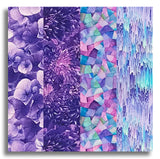 Timeless Treasures Pre-Cut 24 Block Rail Fence Quilt Kit - Garden Delight