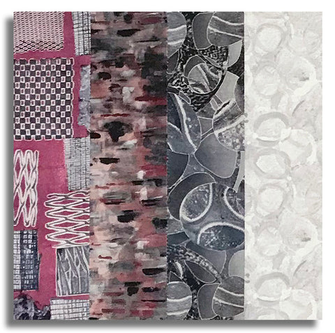 Matt's Free Spirit Pre-Cut 24 Block Rail Fence Quilt Kit - Into Focus