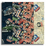 Matt's Northcott Pre-Cut 24 Block Rail Fence Quilt Kit - Historic Route 66