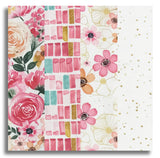 Wilmington Pre-Cut 24 Block Rail Fence Quilt Kit - Peony Blossoms
