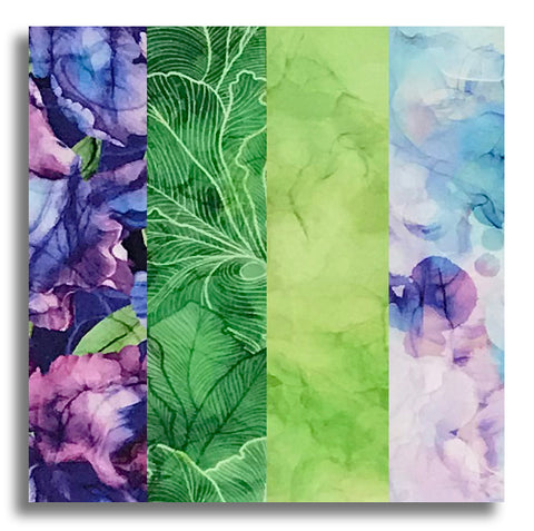 Northcott Pre-Cut 24 Block Rail Fence Quilt Kit - Infatuation