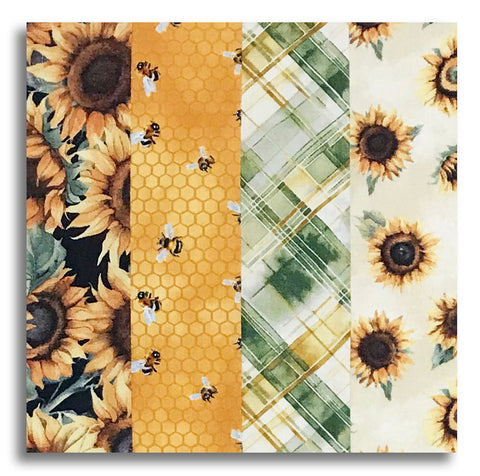 Wilmington Pre-Cut 24 Block Rail Fence Quilt Kit - Sunkissed