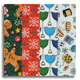 Matt's Free Spirit Pre-Cut 24 Block Rail Fence Quilt Kit - Snow Day