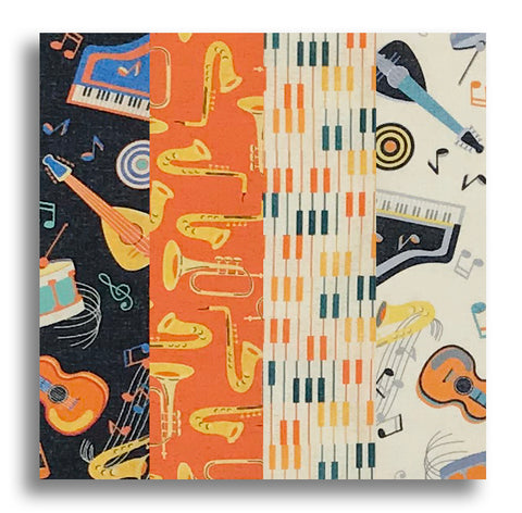 Windham Pre-Cut 24 Block Rail Fence Quilt Kit - Feeling Jazzy