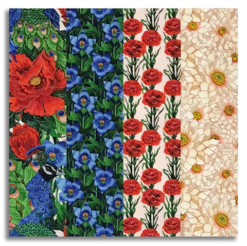 Matt's Free Spirit Pre-Cut 24 Block Rail Fence Quilt Kit - Secret Garden