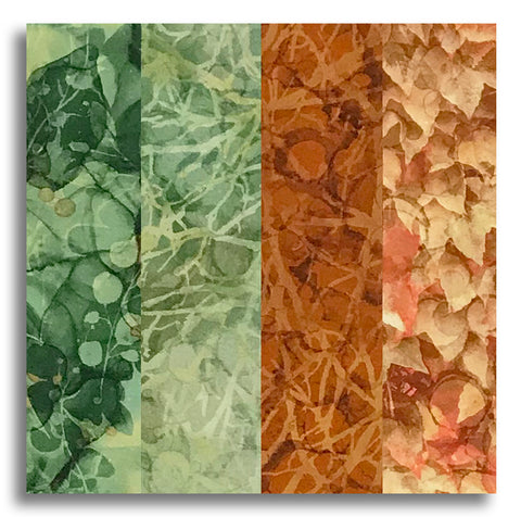 Northcott Pre-Cut 24 Block Rail Fence Quilt Kit - Autumn Breeze