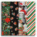 Windham Pre-Cut 24 Block Rail Fence Quilt Kit - Meowy Christmas