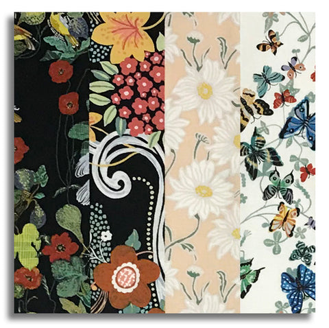 Matt's Free Spirit Pre-Cut 24 Block Rail Fence Quilt Kit - Last Fall In Japan