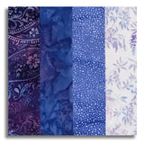 Hoffman Batik Pre-Cut 24 Block Rail Fence Quilt Kit - Morning Glory