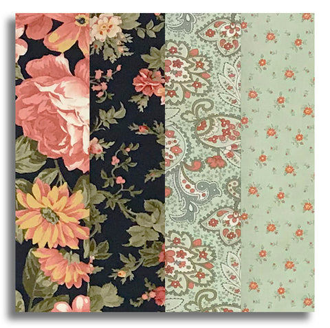 Moda Pre-Cut 24 Block Rail Fence Quilt Kit - Ambiance