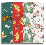 Matt's Studio E Pre-Cut 24 Block Rail Fence Quilt Kit - Christmas At Pooh Corner