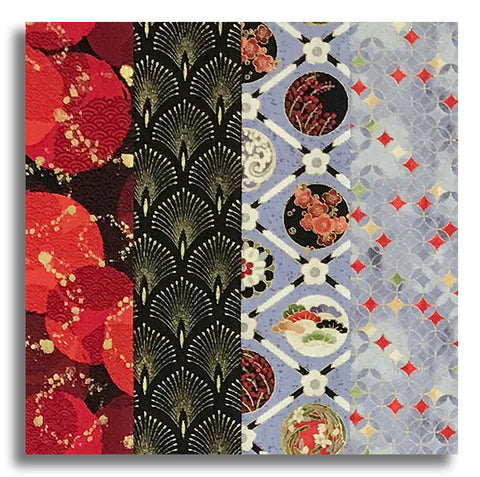 Matt's Timeless Treasures Pre-Cut 24 Block Rail Fence Quilt Kit - Imperial Bloom