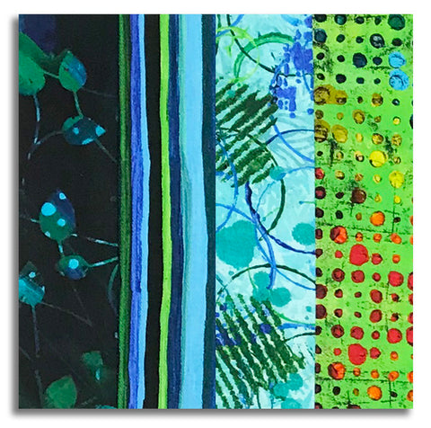 Matt's Free Spirit Pre-Cut 24 Block Rail Fence Quilt Kit - Radiant Grove