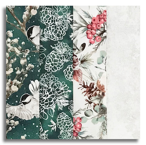 Hoffman Metallic Pre-Cut 24 Block Rail Fence Quilt Kit - Cotton & Pine