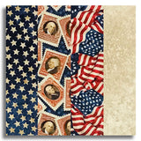 Northcott Stonehenge Pre-Cut 24 Block Rail Fence Quilt Kit - America 250