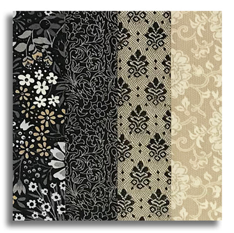 Moda Pre-cut 24 Block Rail Fence Quilt Kit - Posh